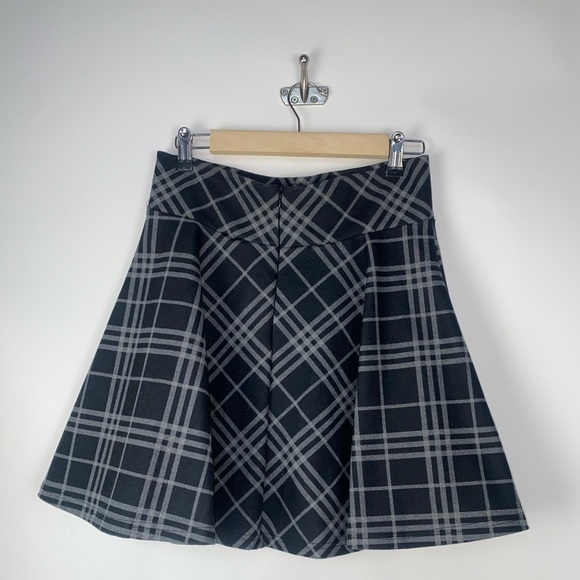 Plaid Goth Skater Structured Thick Mini Skirt Skort Corset - Picture 2 of 8